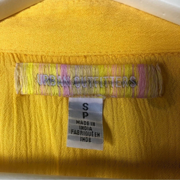 Urban Outfitters Lenna Open-Back Babydoll Top in Yellow Size Small - Picture 6 of 12
